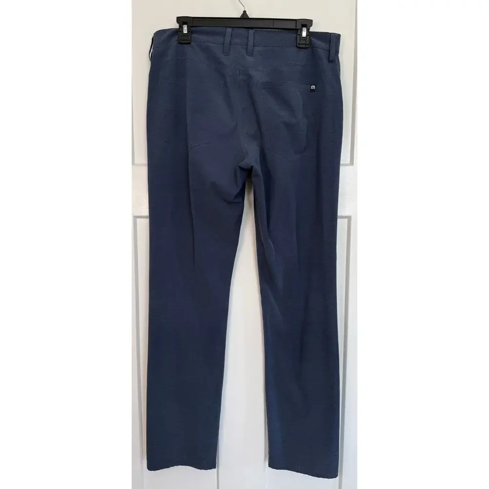 Travis Mathew 32x31 Blue Navy Right On Time Performance Golf Pants Mens Athletic